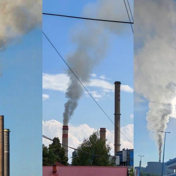 gradjani zabrinuti zbog ispustanja crnog gustog dima iz dimnjaka termoelektrane tuzla