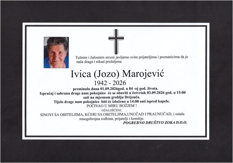In memoriam, Ivica Marojevic