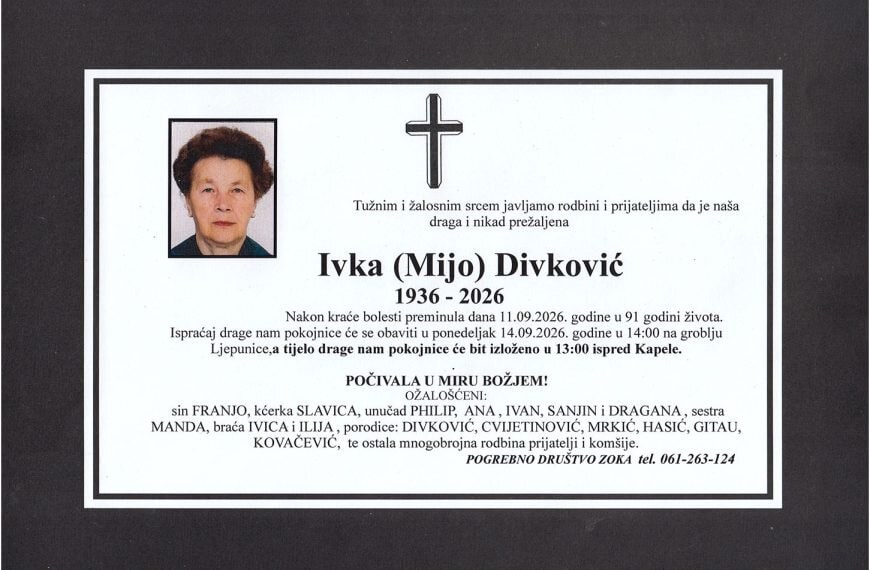 In memoriam, Ivk Divkovic