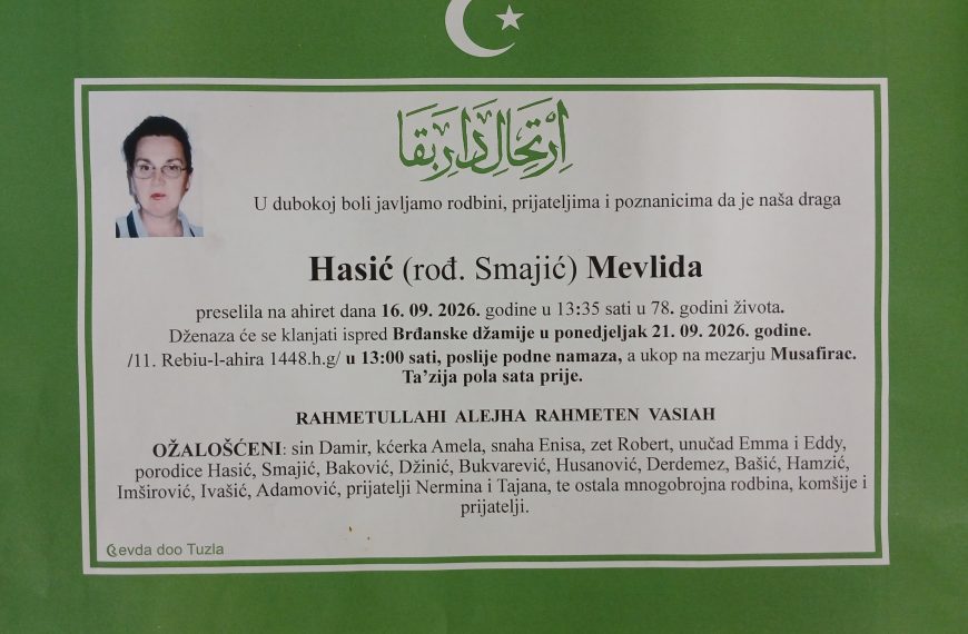 In memoriam, Mevlida Hasic