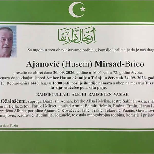 In memoriam, Mirsad Ajanovic