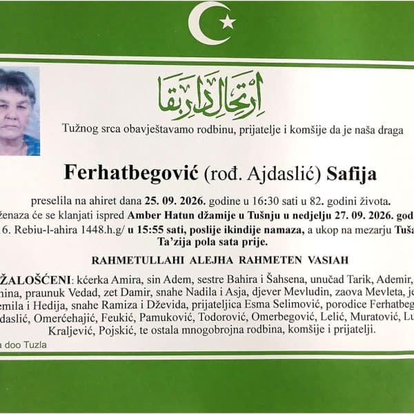 In memoriam, Ferhatbegovic
