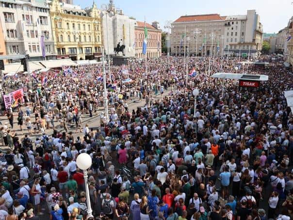 Masovni skup 'Hodaj za Liku' u Zagrebu