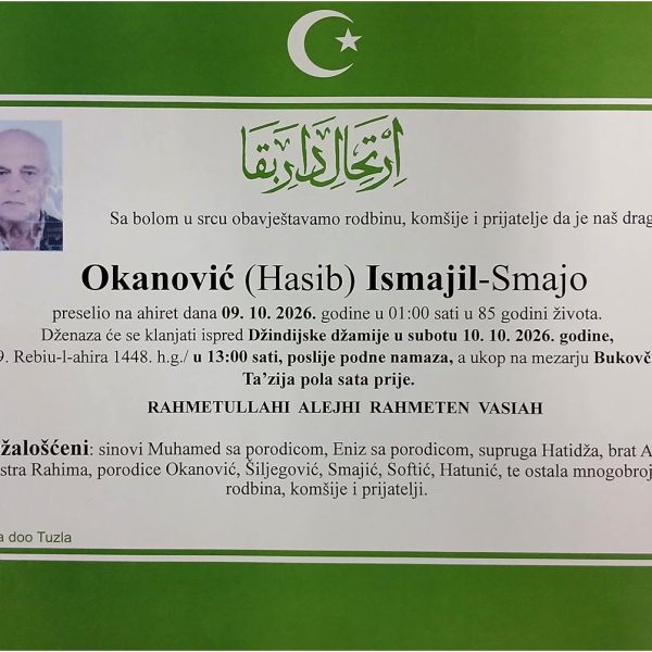 In memoriam - Ismail Okanovic