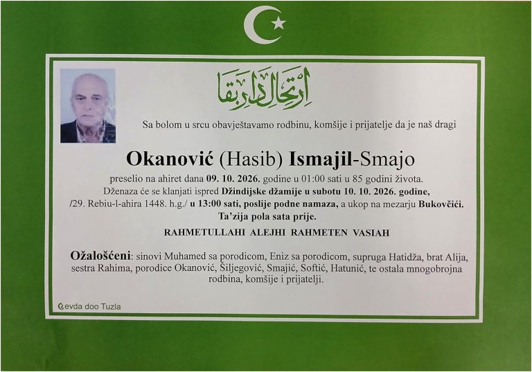 In memoriam - Ismail Okanovic
