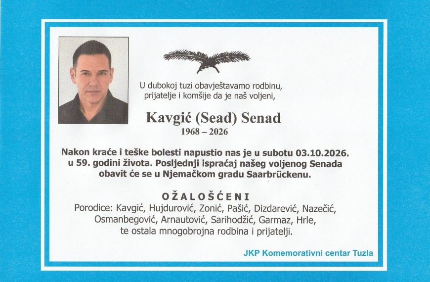 In memoriam, Senad Kravic