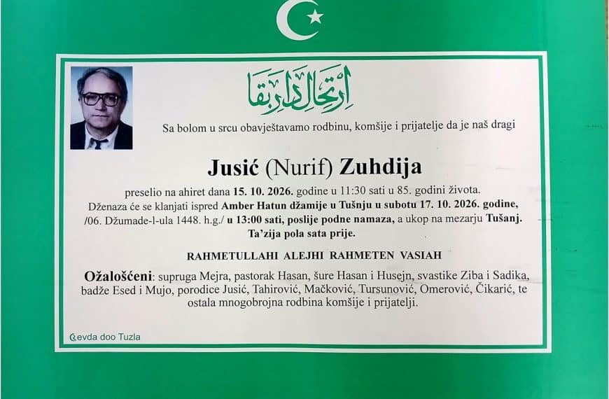 In memoriam, Zuhdija Jusic