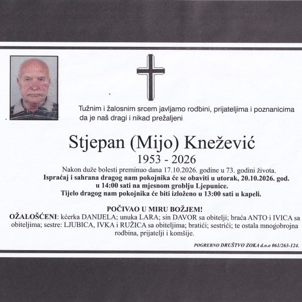 In memoriam, StjepanKnezevic