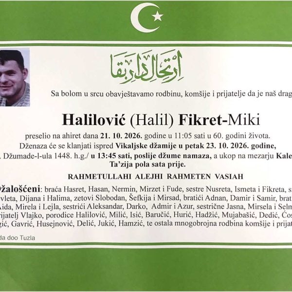 In m,emoriam - Fikret Halilovic