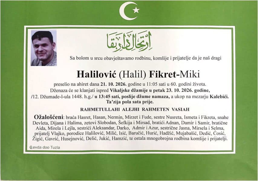 In m,emoriam - Fikret Halilovic