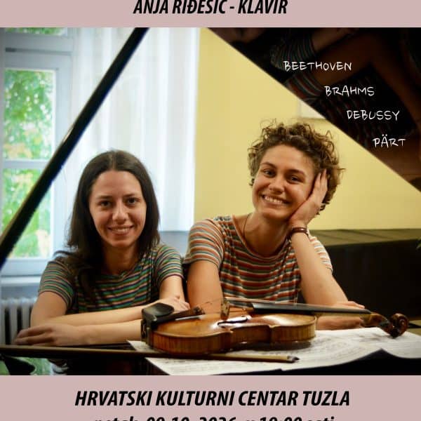 Koncert Katarine Pavljasevic, klavir i Anje Ridješić, klavir, u HKC Tuz
