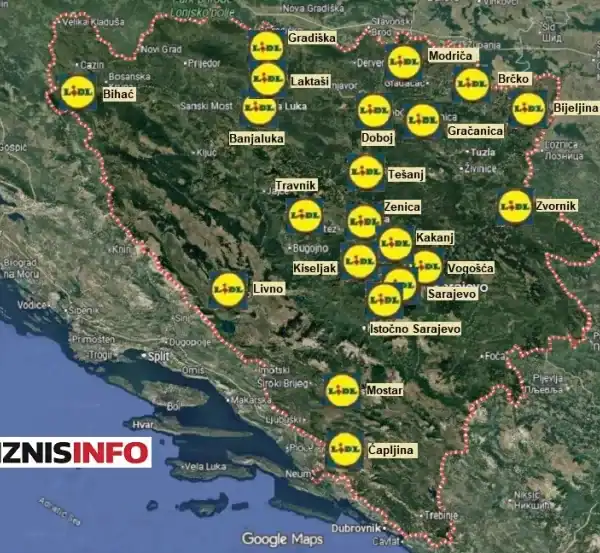 Odbrojavanje do otvaranja Lidla u BiH