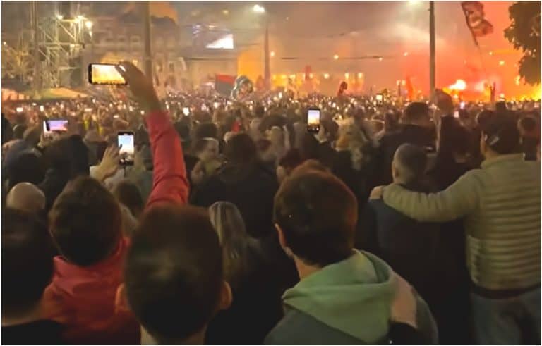 Završni predizborni skup studenata Srbije održan je večeras u Beogradu